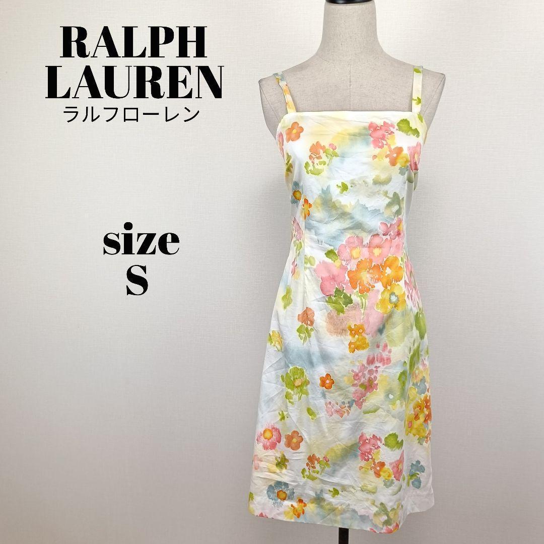 【a1878】RALPH LAUREN キャミソールワンピース 7 花柄