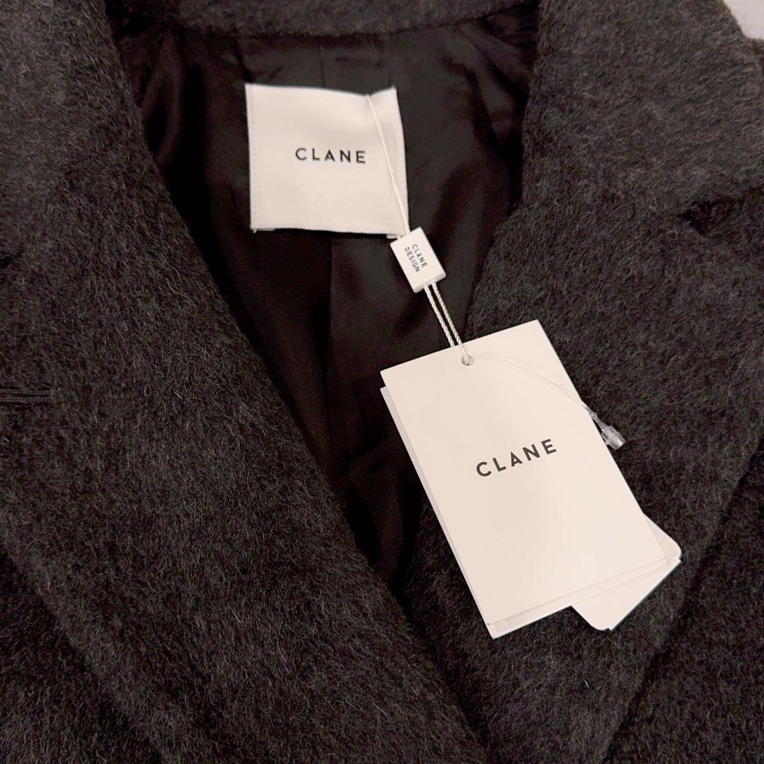 新品 CLANE DOUBLE WOOL LONG COAT グレー 1 クラネ