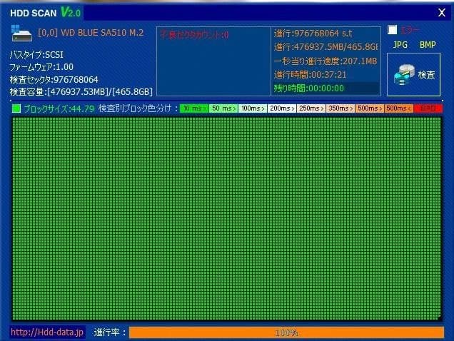 WD Blue SA510 500GB M.2 SATA SSD 動作OK