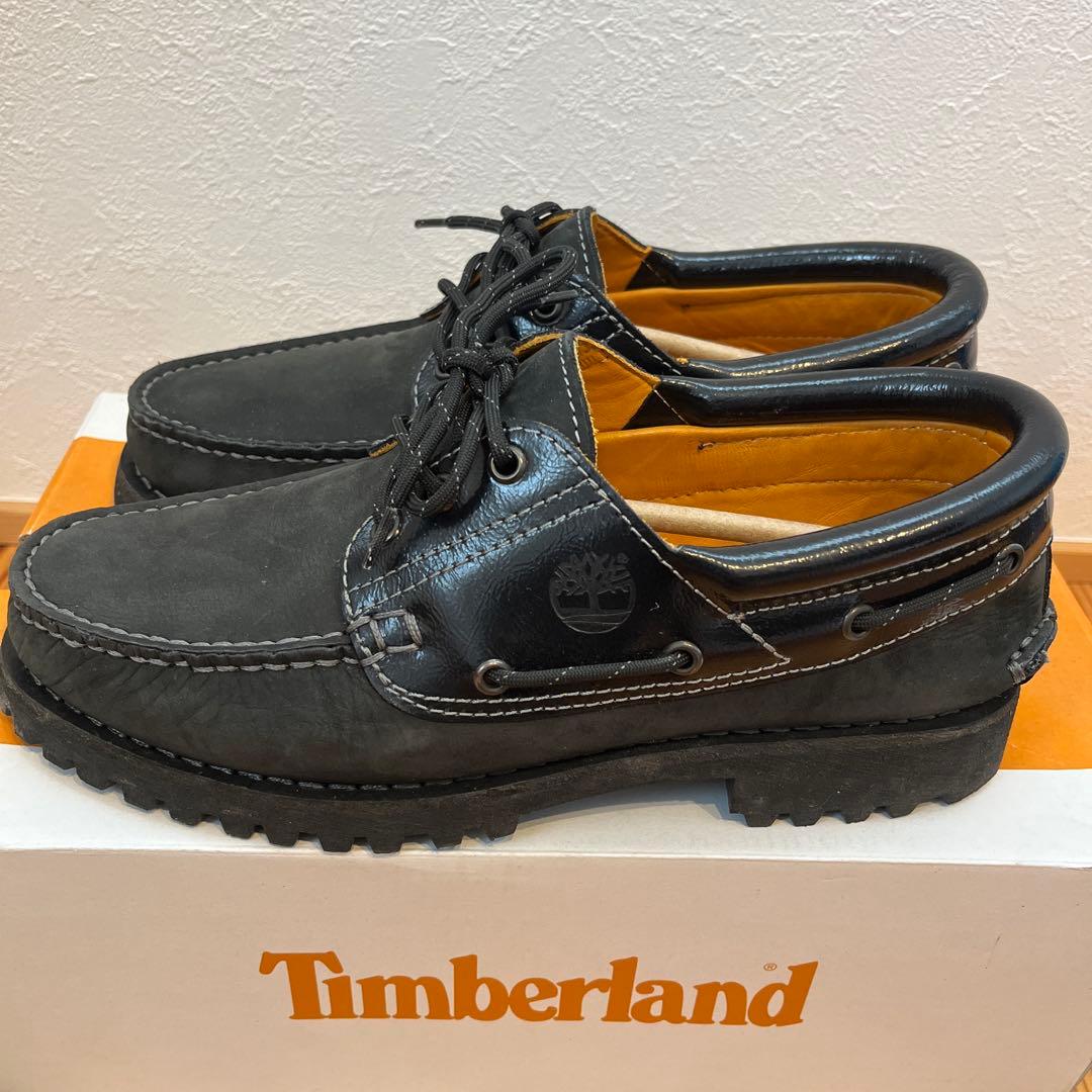 Timberland ブラック デッキシューズ　3EYE スリーアイ