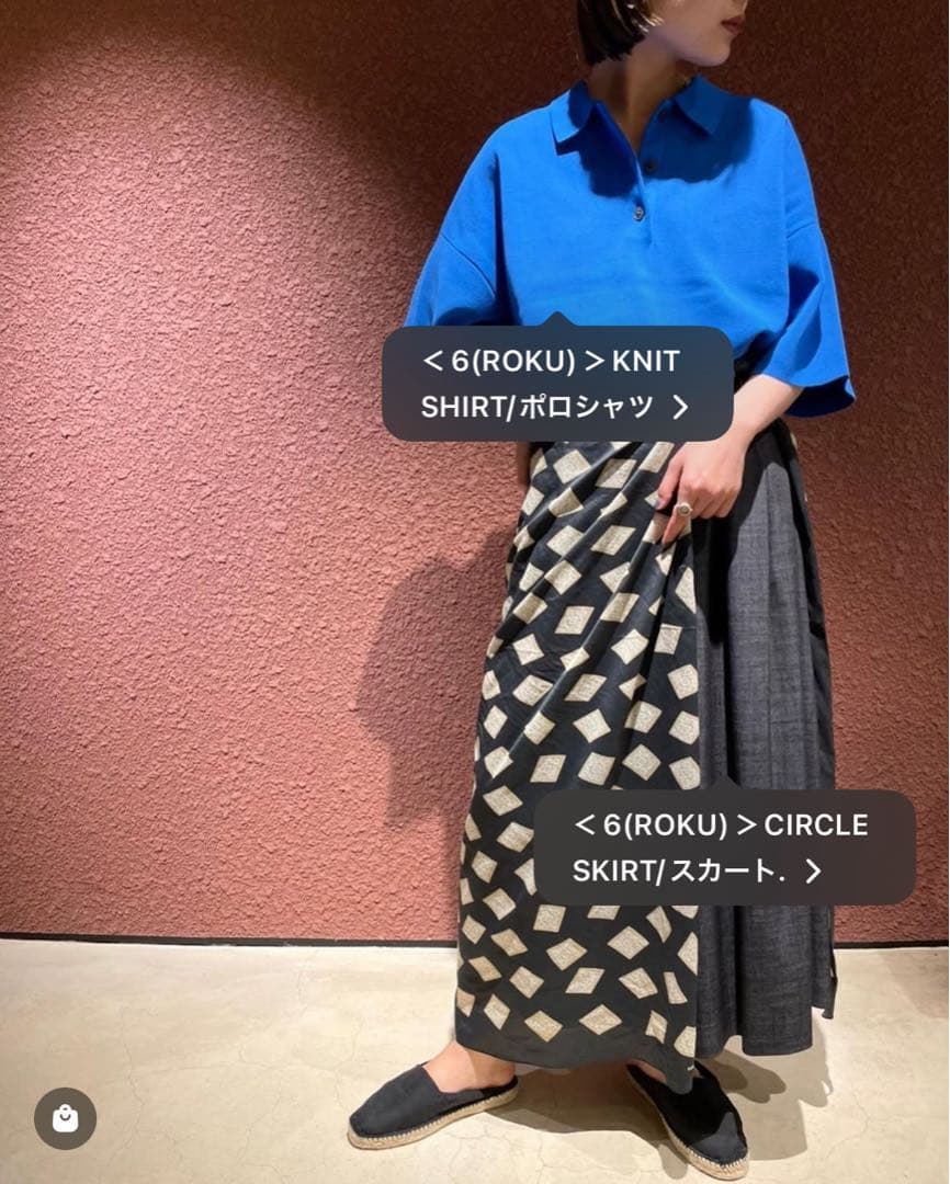 6ROKU KNITポロシャツ