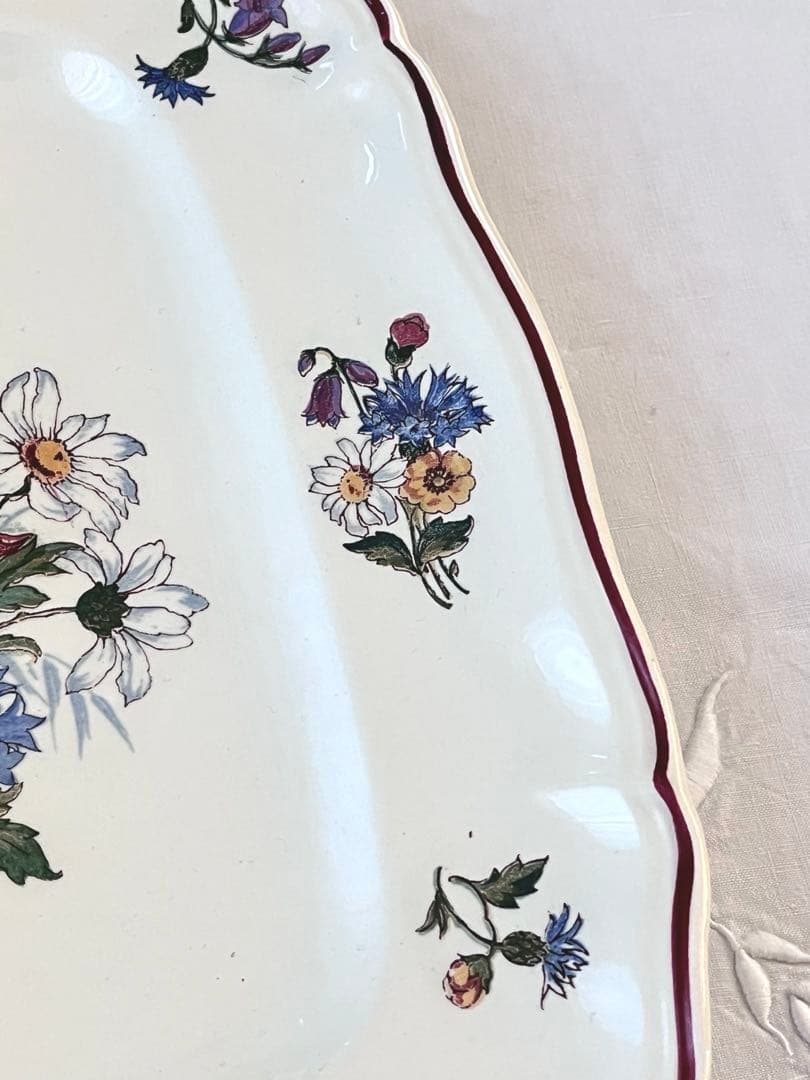 【美品】SARREGUEMINES Agreste 大きなレクタングル 3239