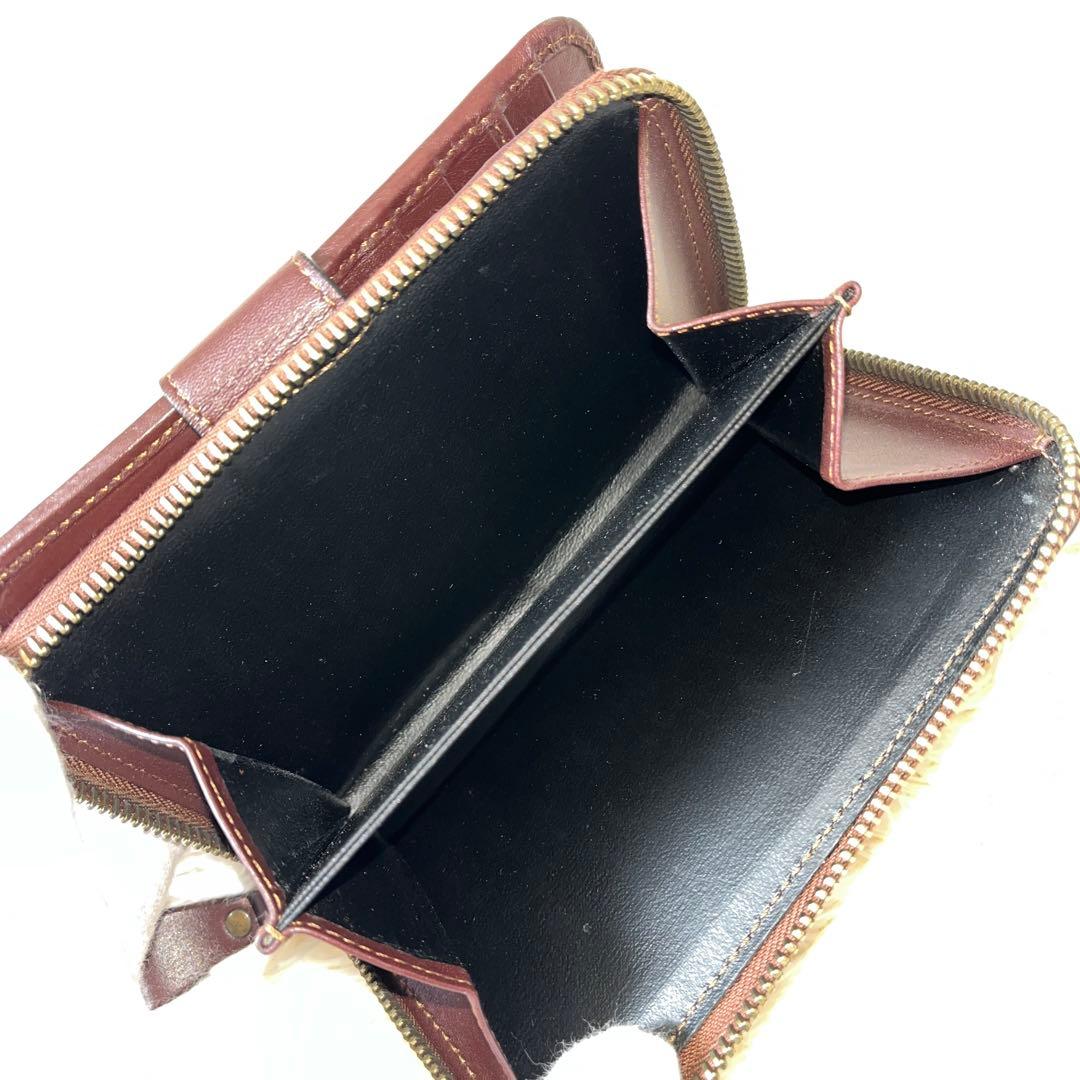 新品✨Burberry バーバリー　ノバチェック　二つ折り財布　ブラウン　レザー