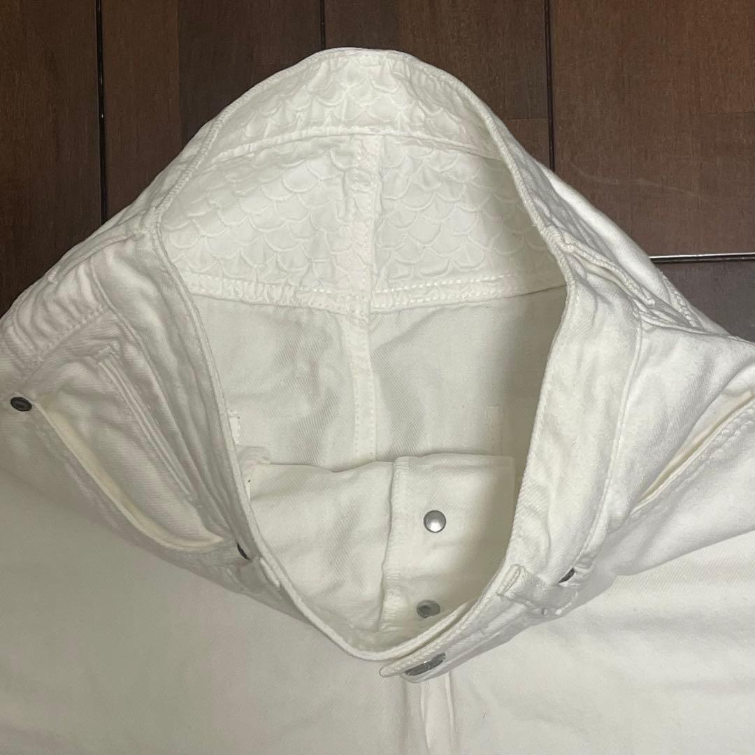 極美品✨リネン✨ミナペルホネン always ロールアップ デニム ホワイト