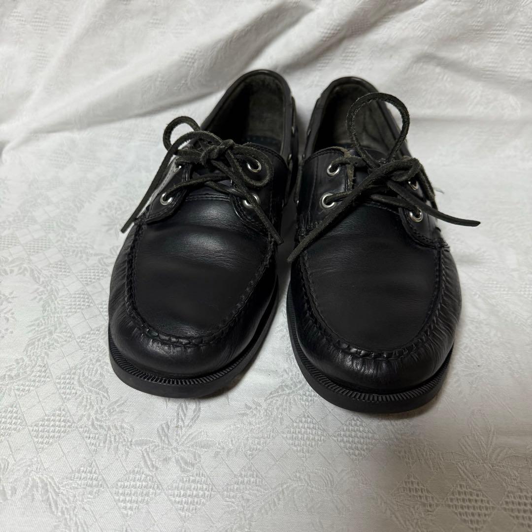 ジーエイチバス　デッキシューズ　黒　UK9　US10　EU43　28cm