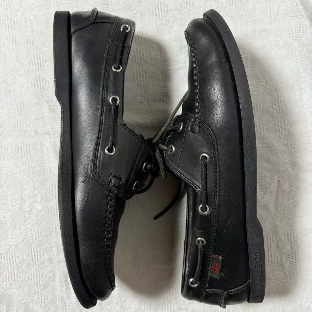ジーエイチバス　デッキシューズ　黒　UK9　US10　EU43　28cm
