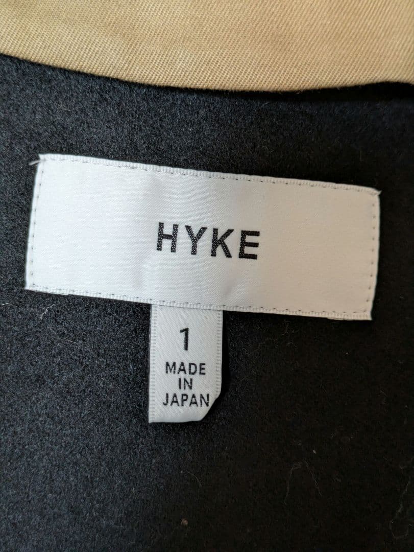 HYKE トレンチコート　レギュラーフィット　サイズ1