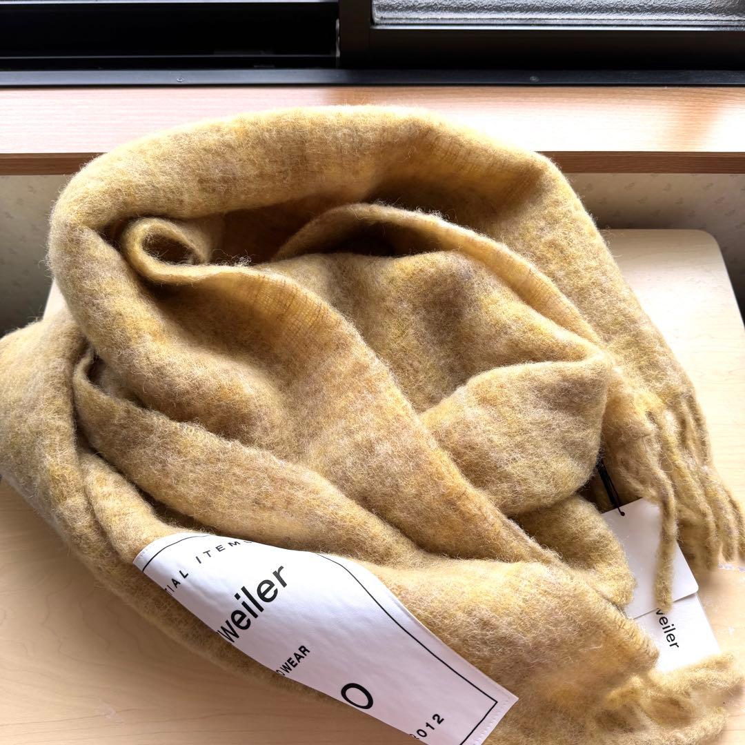 ★新品★ノルウェー発　Holzweiler　大判マフラー　モヘヤ　アルパカ