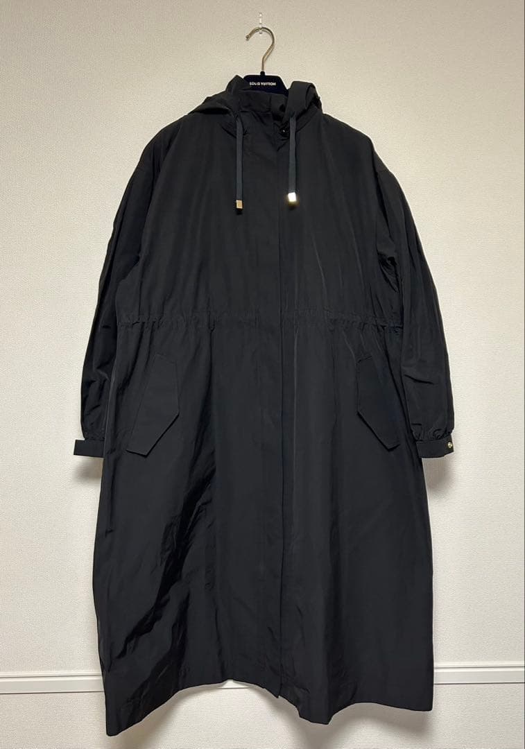 NOLLEYS/ノーリーズ/撥水加工フーテッド2WAYコート/size36/黒