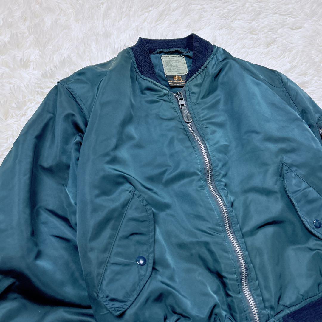 90s USA製 アルファインダストリーズ　MA-1 グランドクルー IDEAL