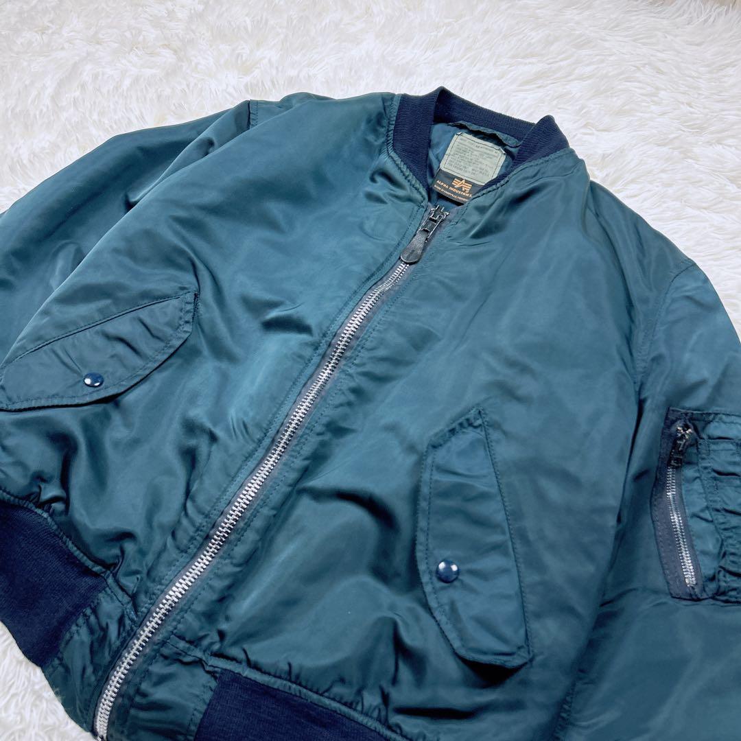 90s USA製 アルファインダストリーズ　MA-1 グランドクルー IDEAL