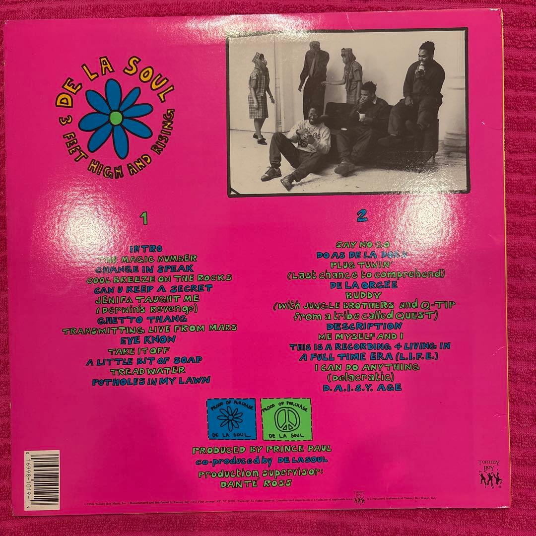 洋楽 DE LA SOUL 3 FEET HIGH AND RISING LP