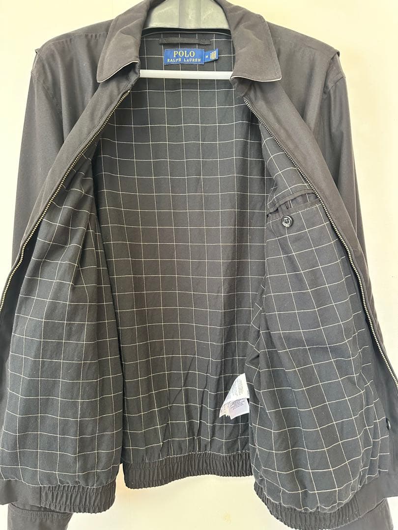 【美品】ポロラルフローレン スイングトップ 黒 Mサイズ グラフチェック 現行