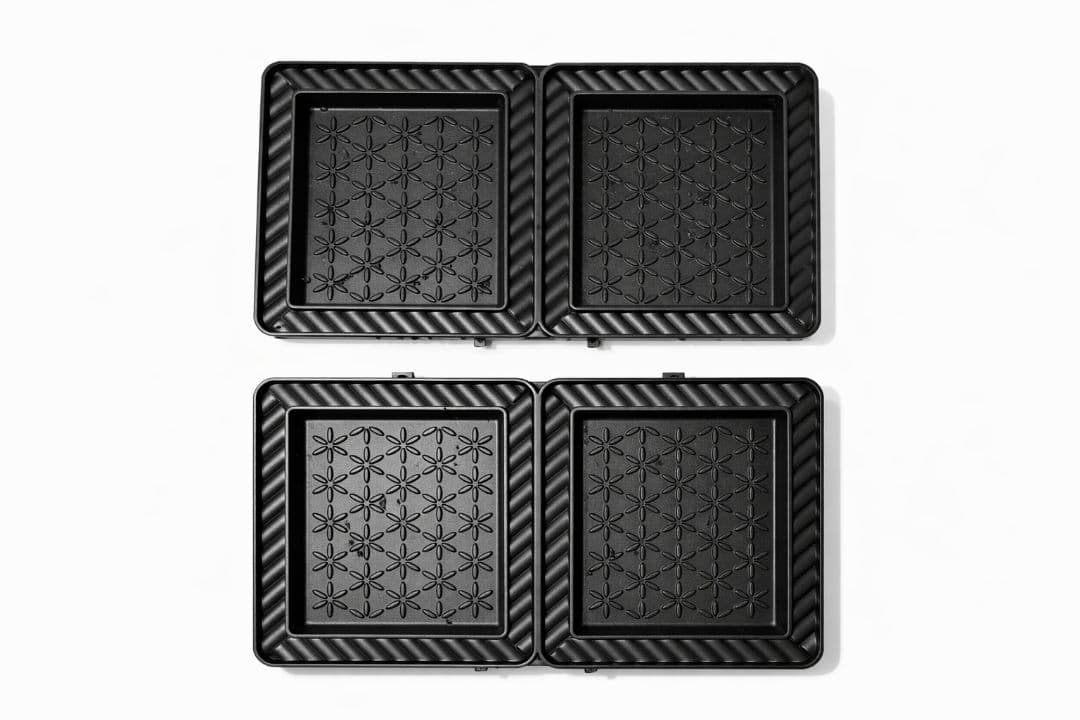 ​【美品】BRUNO ブルーノ ホットサンドメーカー ダブル レッド