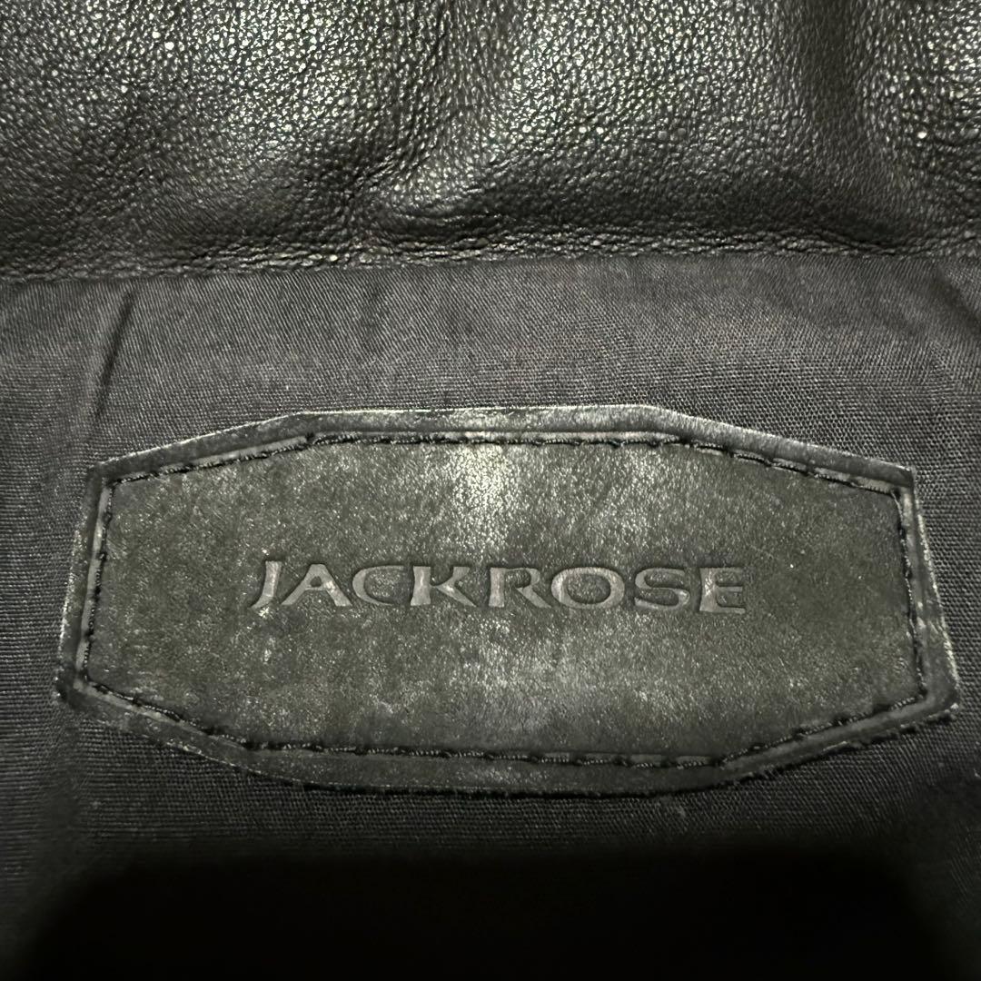 JACK ROSE ジャックローズ 本革 レザー ベスト ブラック
