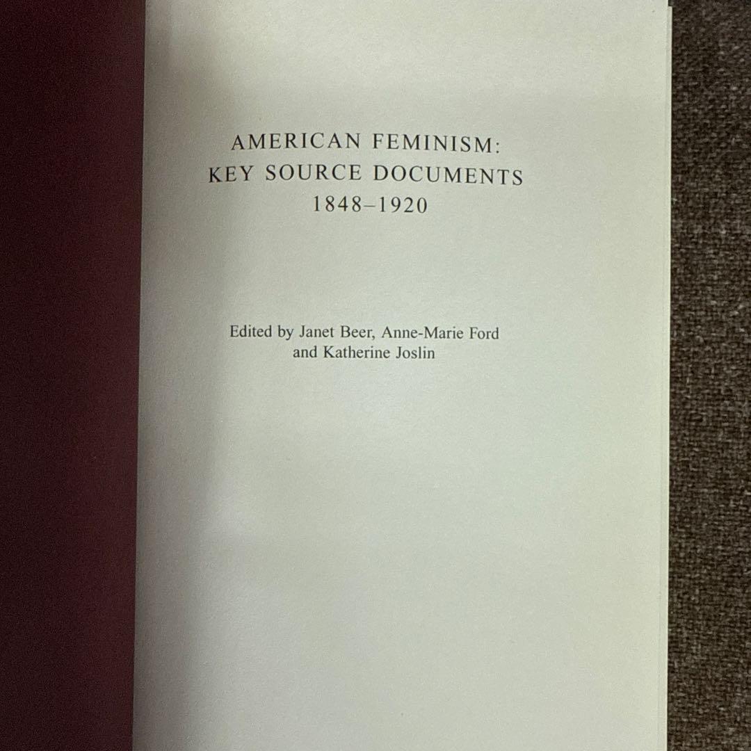 洋書 American Feminism Key Source Documents 3