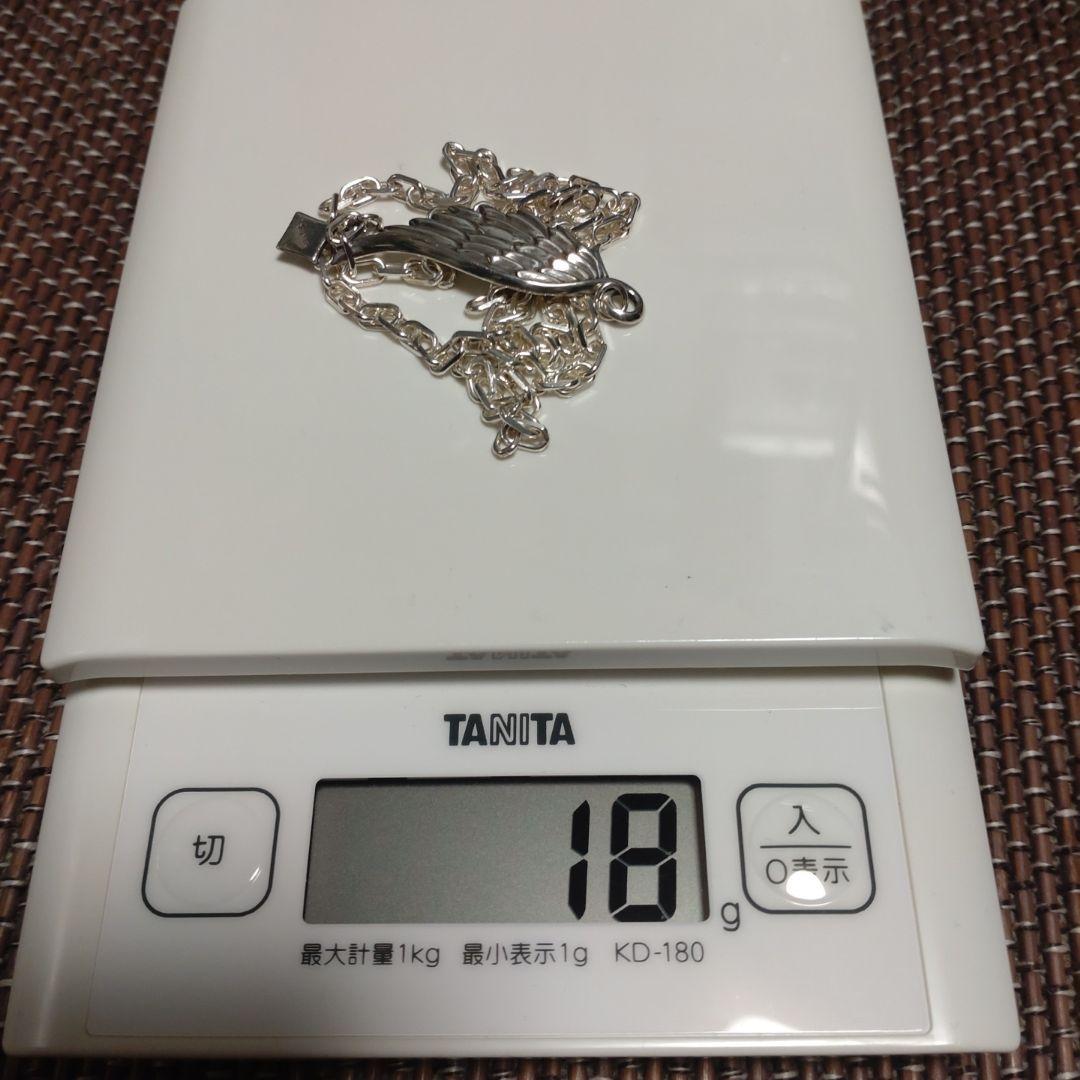 週末限定値下げ　アクアシルバー　天使の羽ネックレス　925