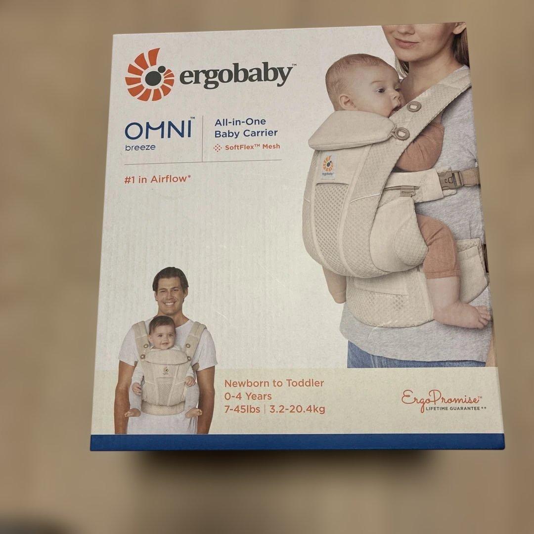 美品！エルゴの抱っこ紐 オムニブリーズ　ナチュラルベージュ