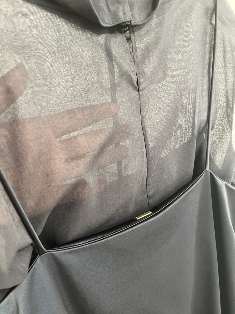 新品　タグ付き　Mila Owen黒のノースリーブ上下セットワンピース