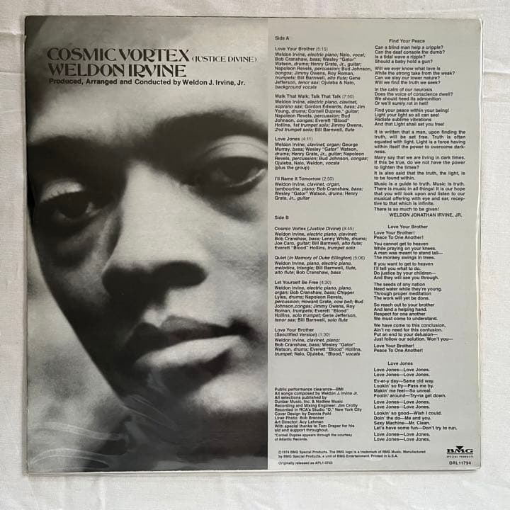 Weldon Irvine / Cosmic Vortex レコード レア