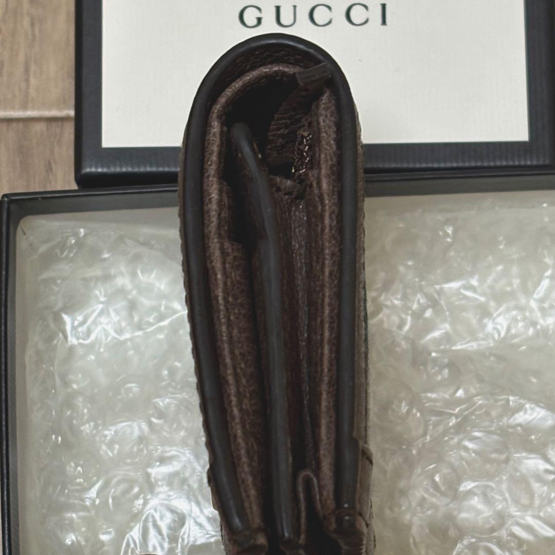 [美品] GUCCI オフディア 二つ折り財布