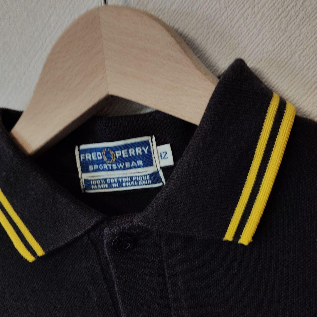 Fred Perry 12 黒 金М相当