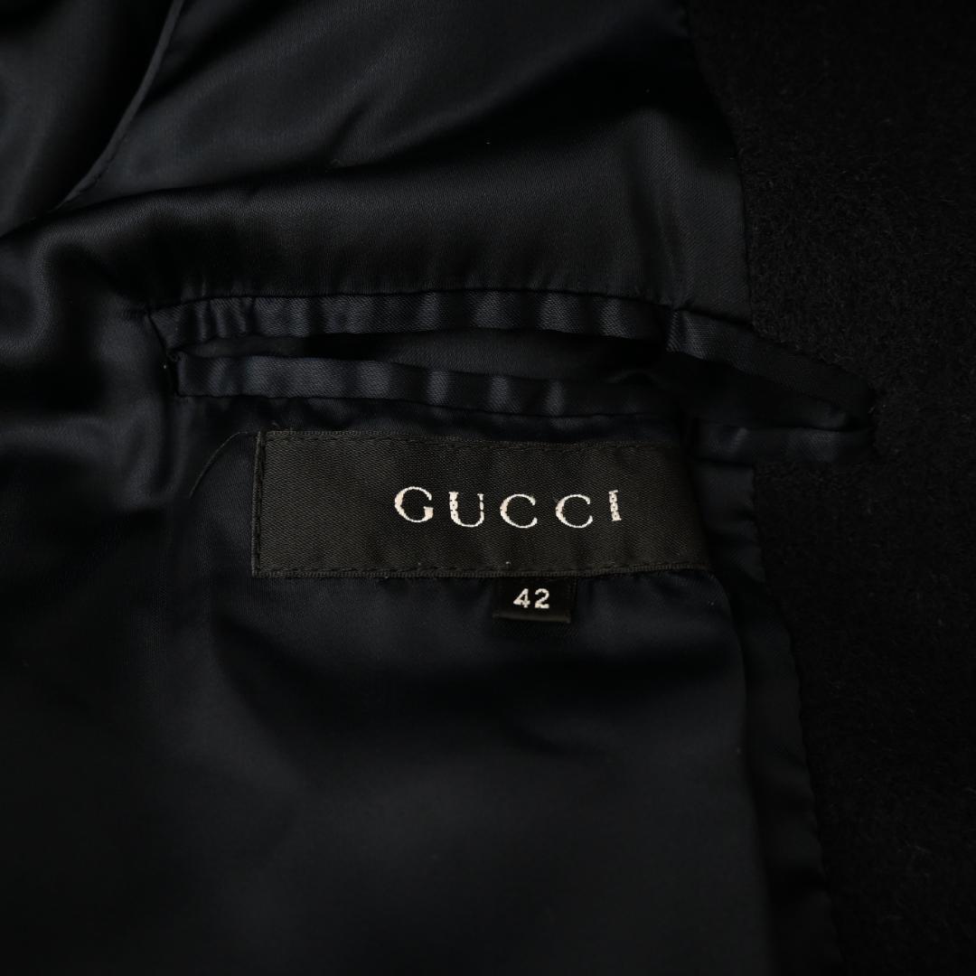 ■ 48240★年 GUCCI グッチ ステンカラーコート アルパカ混 *