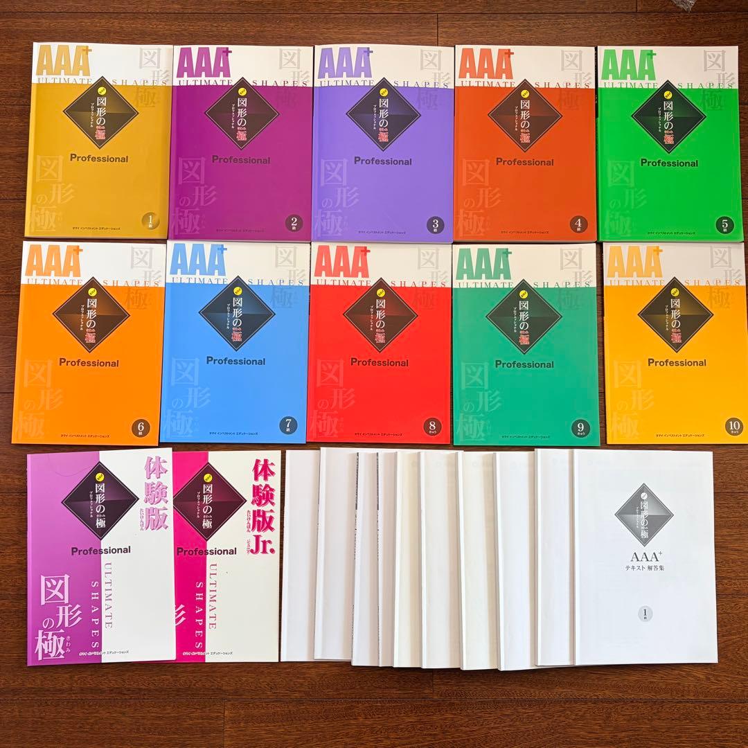 玉井式 図形の極 AAA+プロフェッショナル 10〜1級 解答集セット 体験版付
