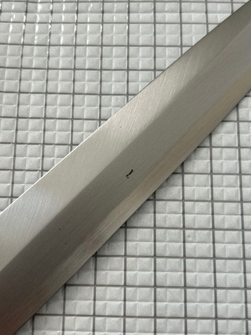 仙助 包丁 刺身包丁 柳刃包丁 安来鋼青紙２号 270mm 紫檀シノギ柄 ②