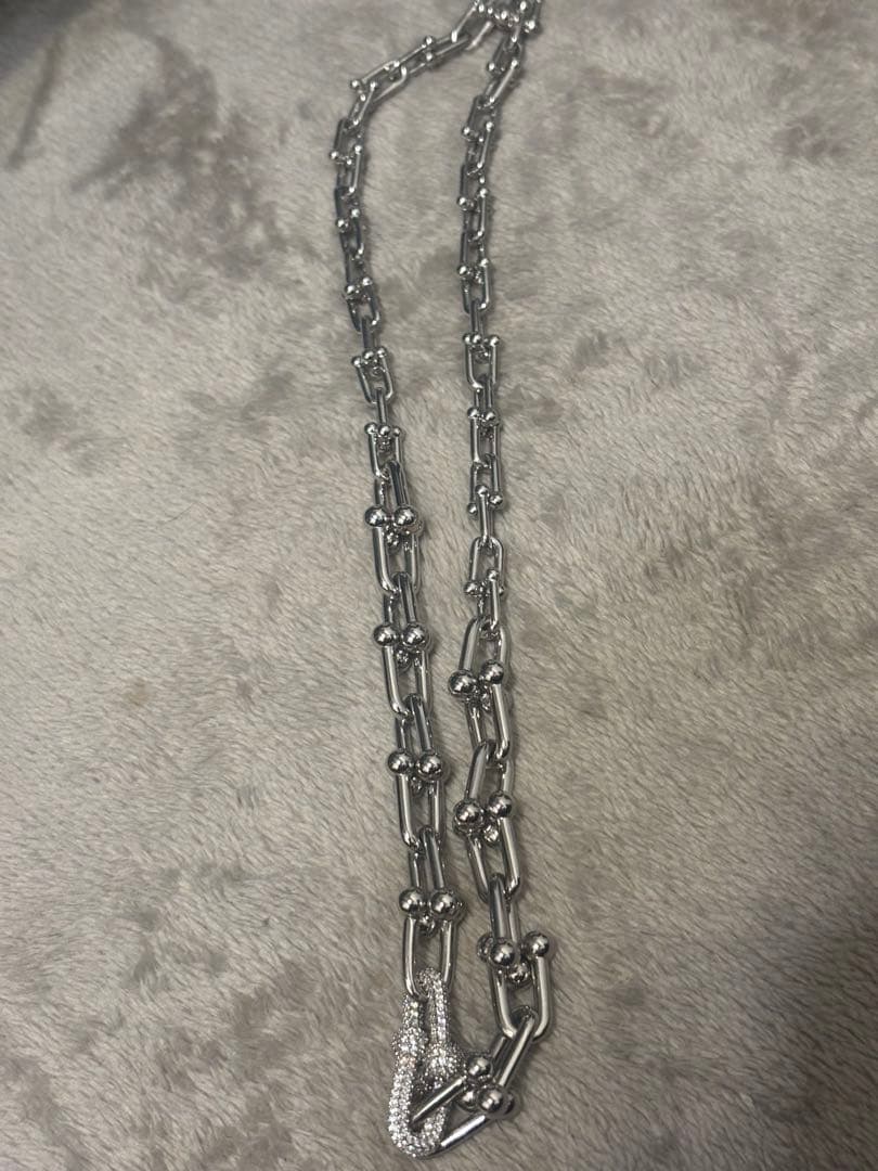 Tiffany ノベルティ品　シルバーリンクチェーンネックレス