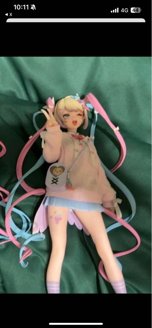 キュービィロプさま専用出品-ピンクのパーカー 超てんちゃん　フィギュア