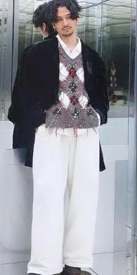 【定価21.2万】常田大希着用 MARGIELA アーガイル ウール ベスト S