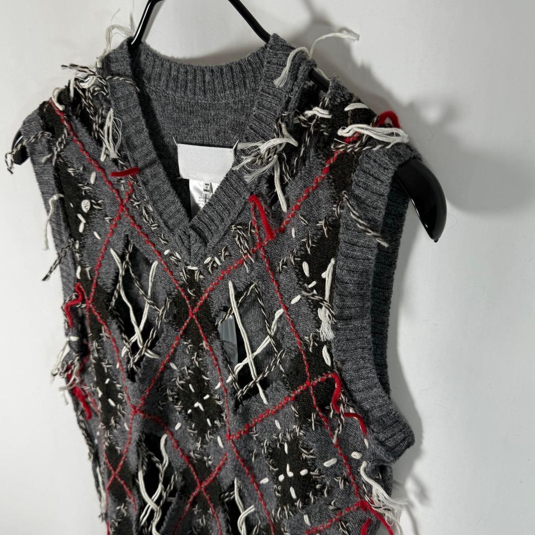 【定価21.2万】常田大希着用 MARGIELA アーガイル ウール ベスト S