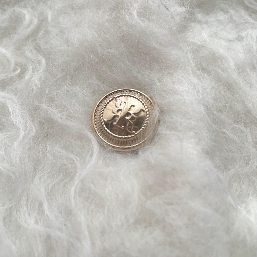 極美品　Riuリウ　シャギー ニットカーディガン　近年モデル　Rちゃん　金ボタン
