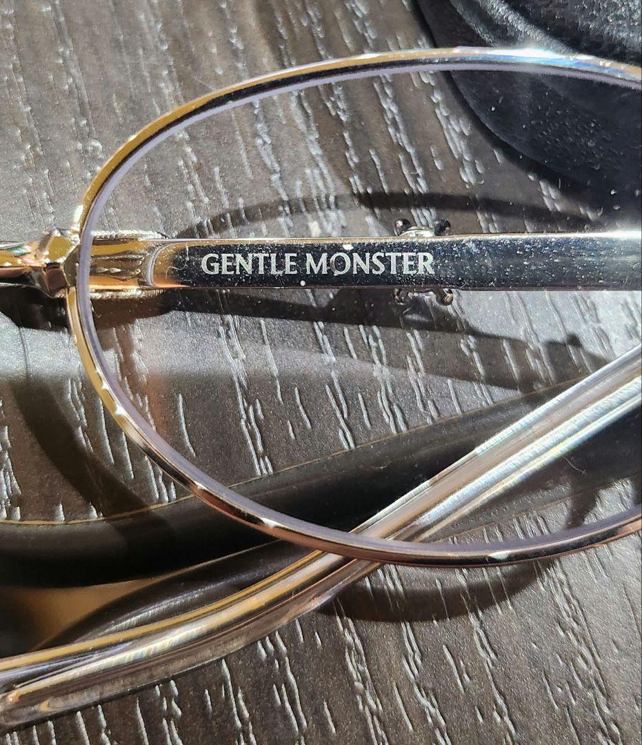 値下げGENTLE MONSTER PICO 02 シルバー　折りたたみ　メガネ