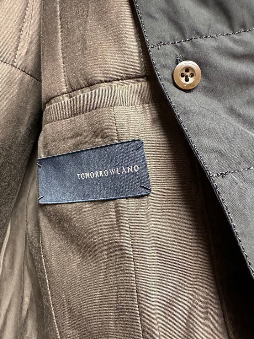 TOMORROWLAND ブラウンチェック テーラードジャケット