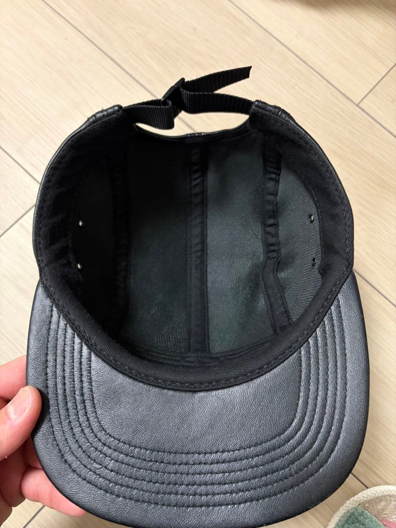 Supreme レザー キャップ MADE IN USA