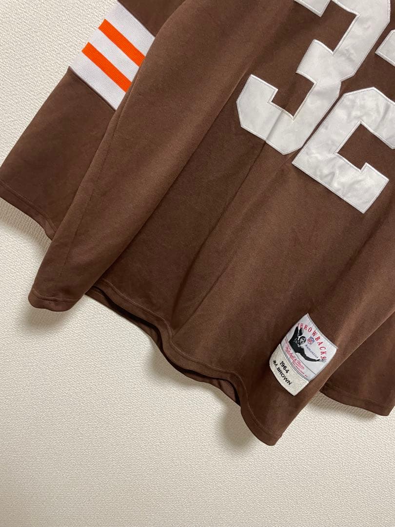 Mitchell & Ness フットボールシャツ アメフト 長袖Tシャツ