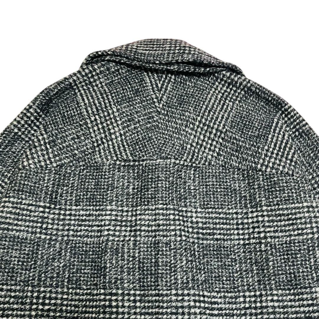 美品 24AW Spick & Span Wスライバーチェックハーフコート　38