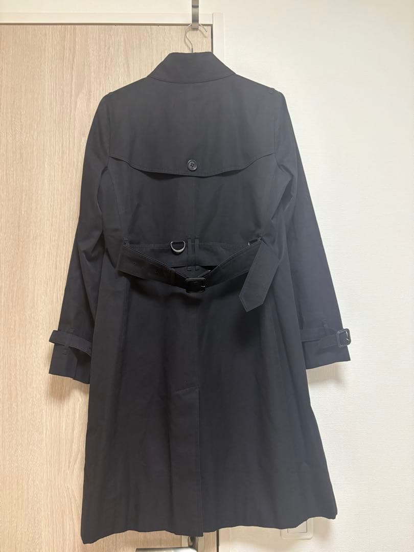 【BURBERRY】ライナー付き トレンチコート レディース38 ブラック