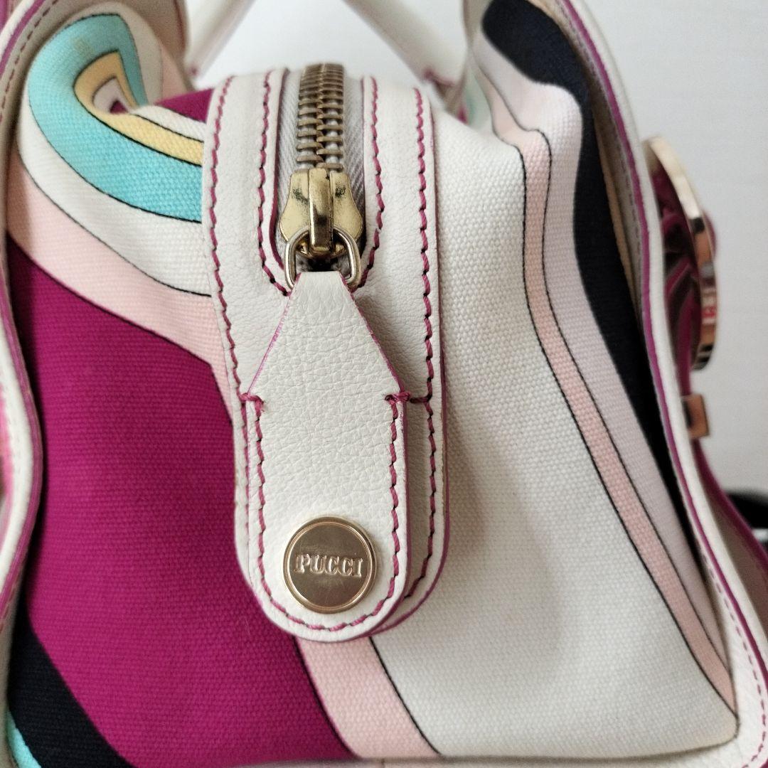 PUCCI バッグ ピンク ボストン