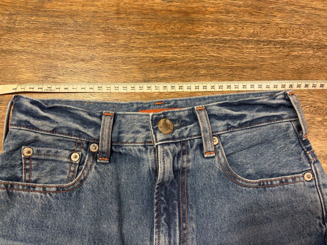 美品　NEEDBY heritage ワイドレッグ デニムパンツ