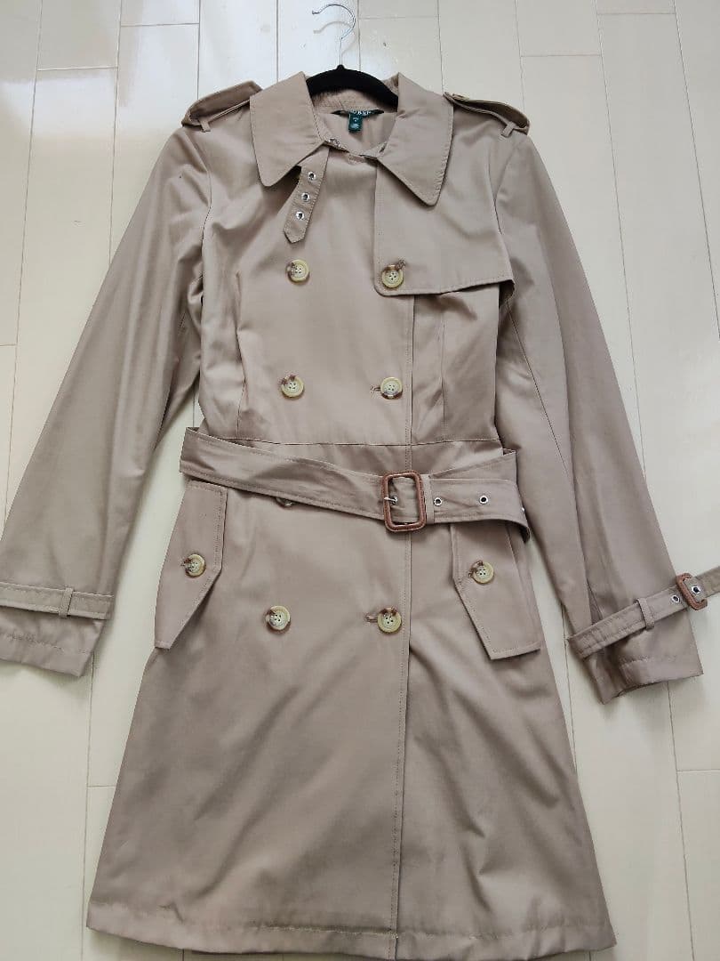 LAUREN RALPH LAUREN ベージュ トレンチコート M