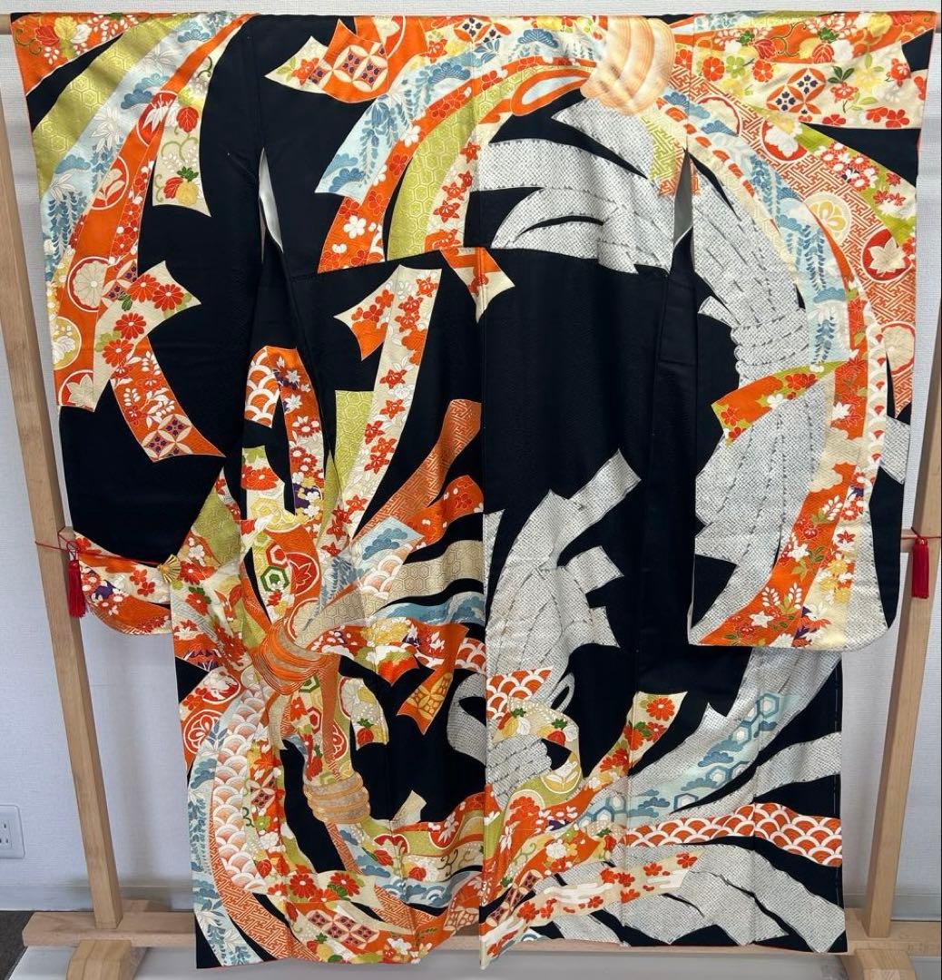 夢*乃様 振袖 正絹 まとめ売り 着物 リメイク み-50