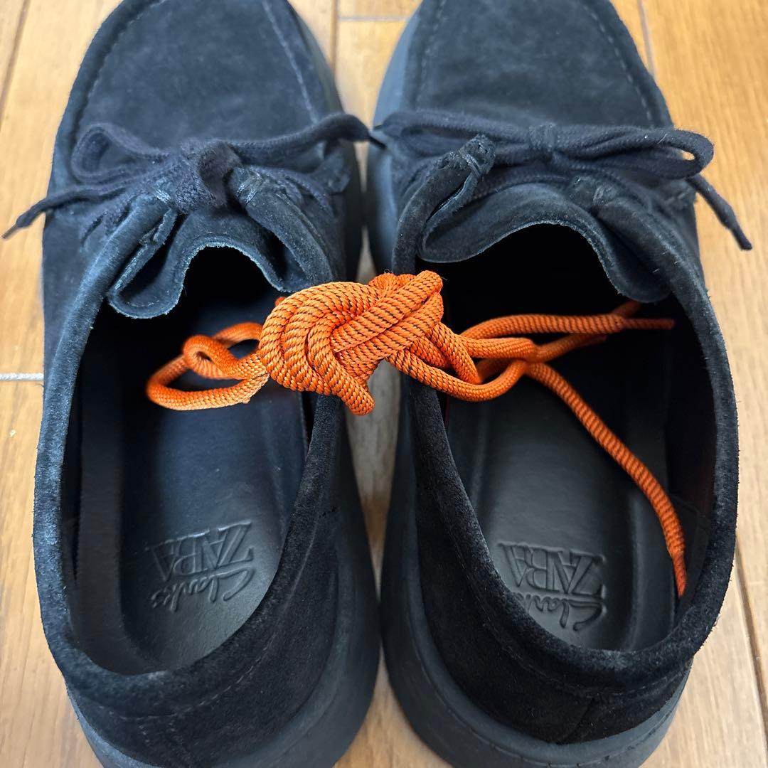 ZARA x Clarks ザラxクラークス レザーシューズ ブラック 43