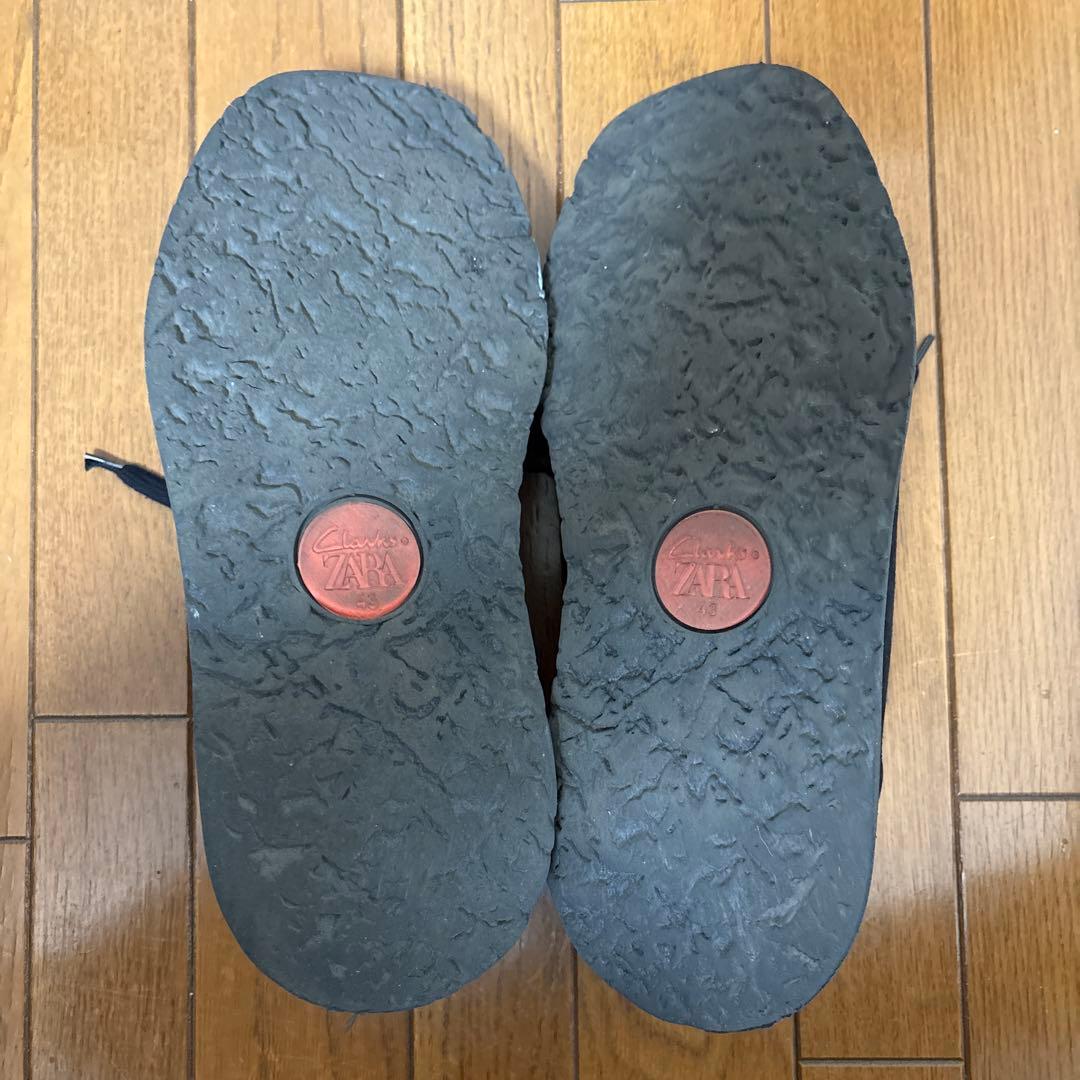 ZARA x Clarks ザラxクラークス レザーシューズ ブラック 43
