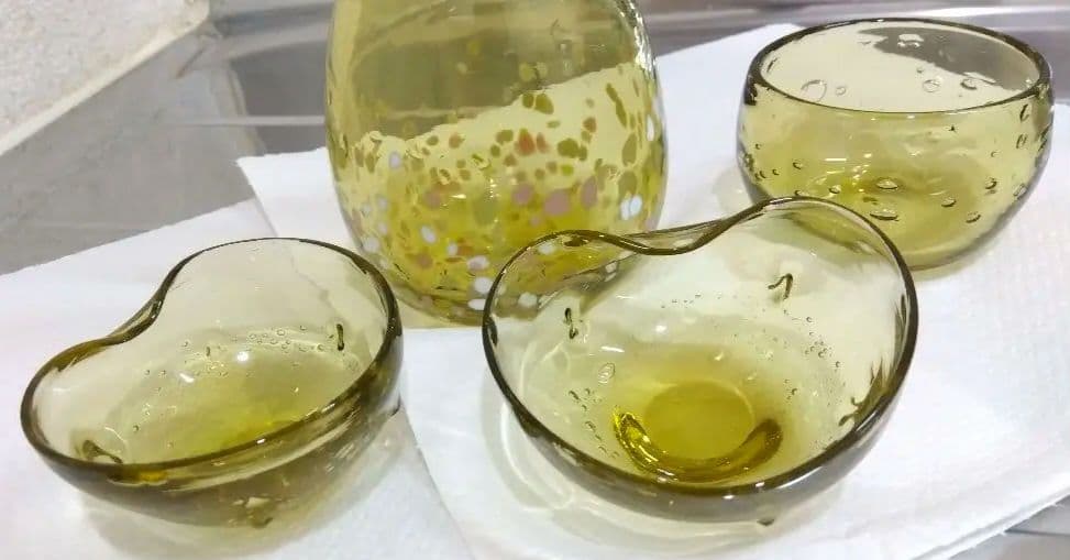 太田川ガラスの酒器セット