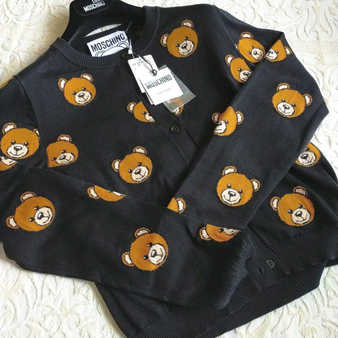 新品タグ付きMOSCHINO　モスキーノBearニットカーディガン