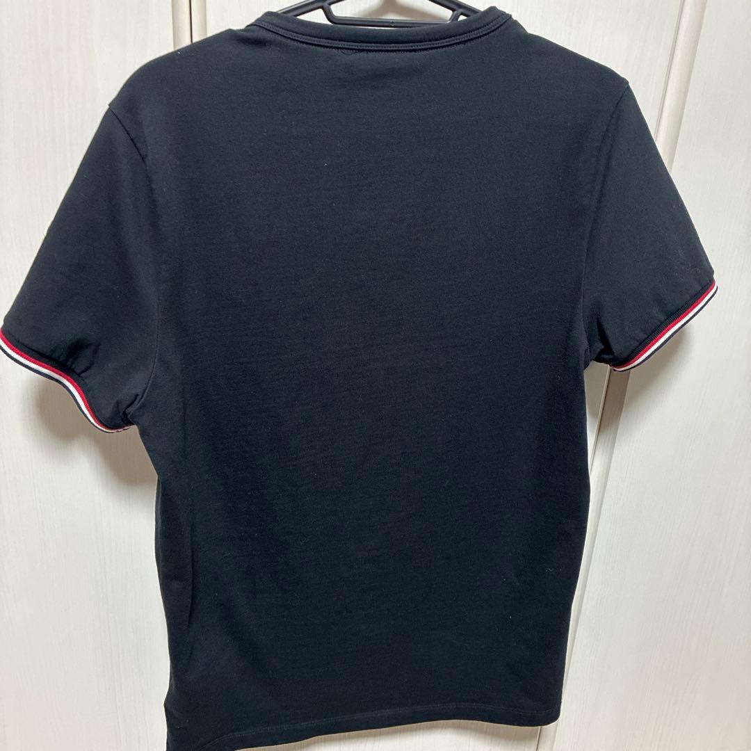【美品】MONCLER ブラック スリムフィット Tシャツ
