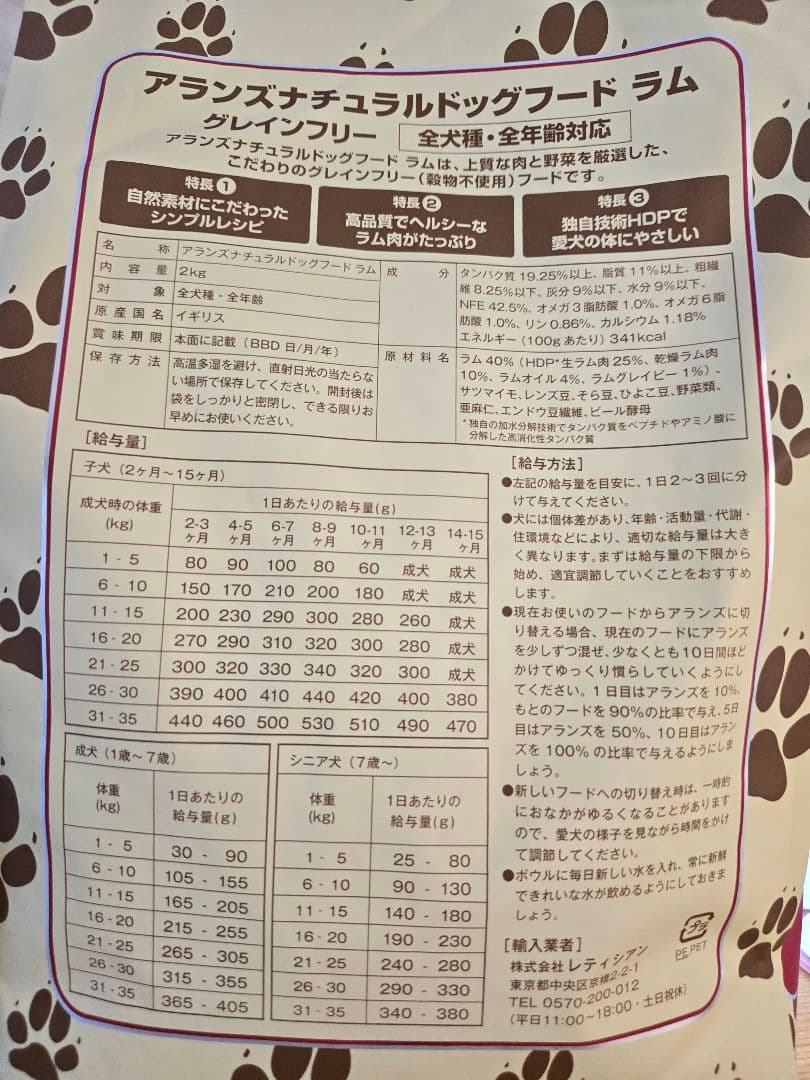 アランズナチュラルドッグフード